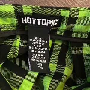 COPY - Green plaid hot topic skirt